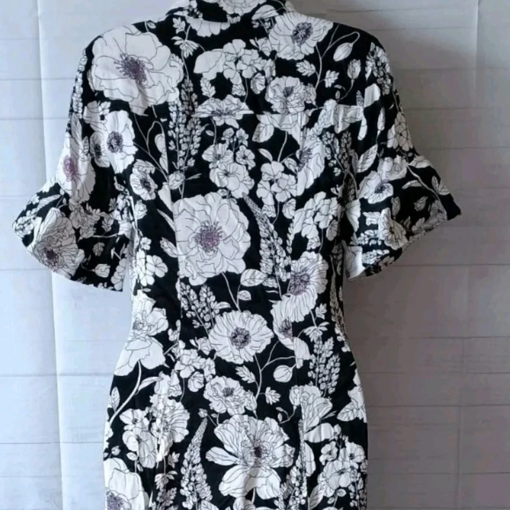 MAEVE Anthropologie Floral Maxi Shirt Dress XS - Picture 7 of 8
